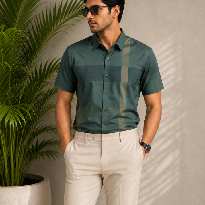 Stitchless Half Sleeves Shirt